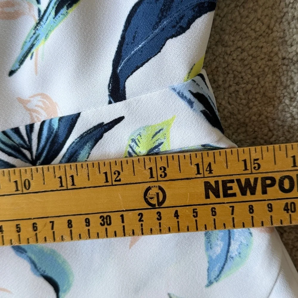 Banana Republic Floral Ruffle Wrap Racerback Dress Size 4 - Picture 9 of 9